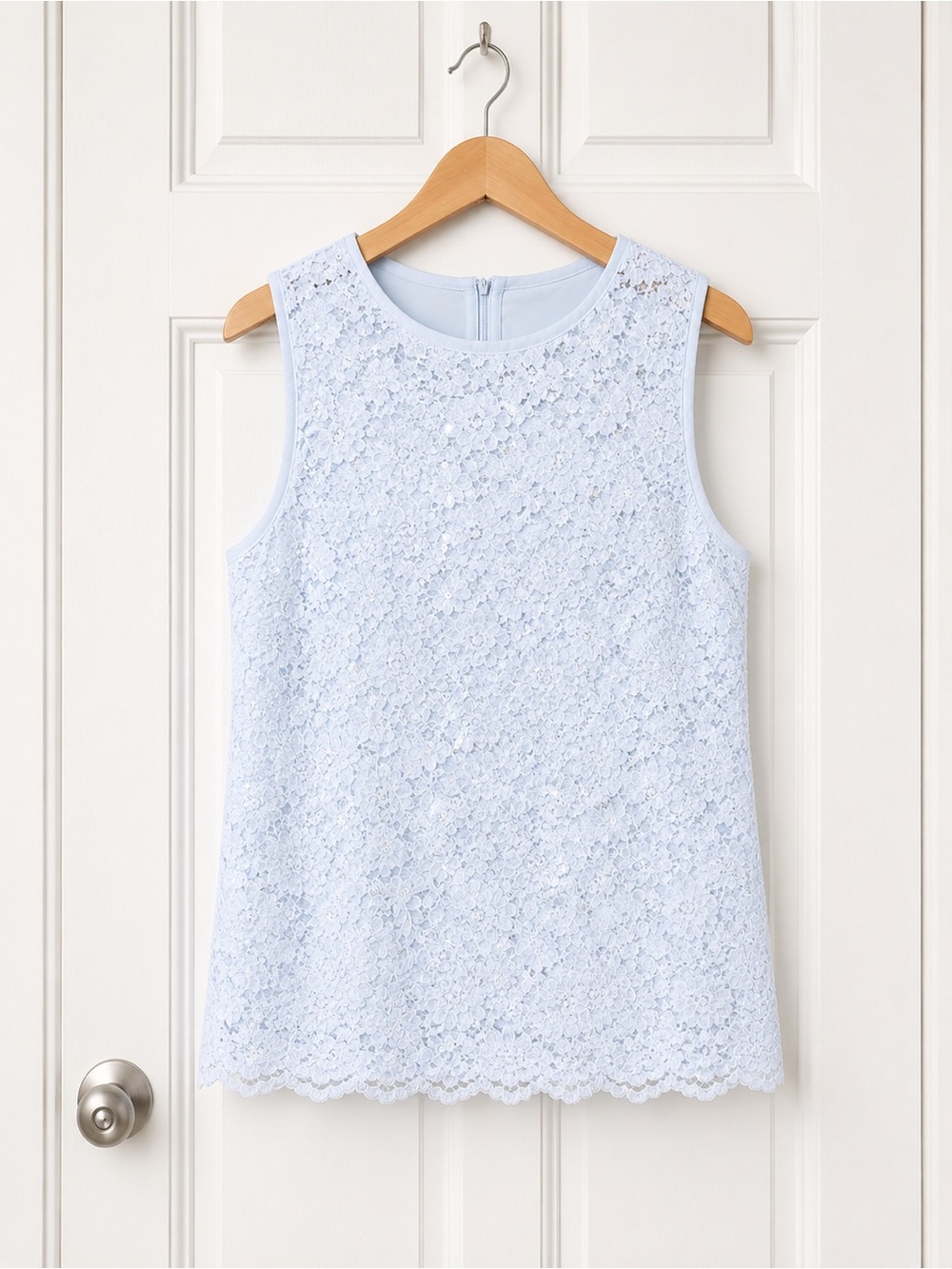 GENERATION LOVE Henrietta Sequin Lace Top in Opal Sz L